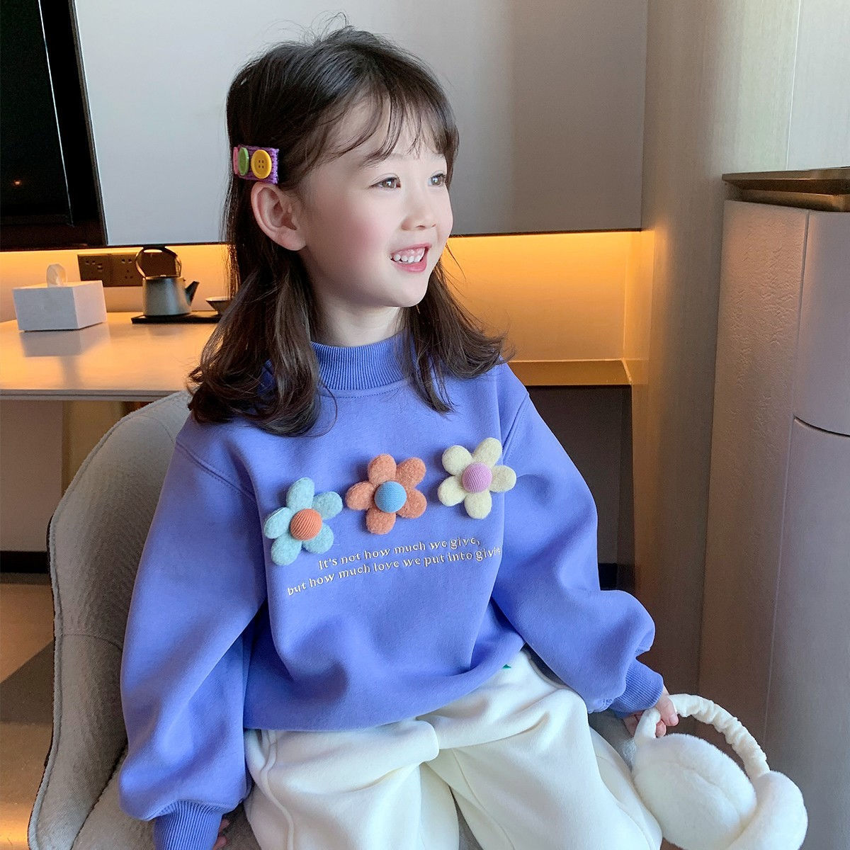 Baby Products Korea - 2026 Autumn Korea Girls Cotton Flowers
