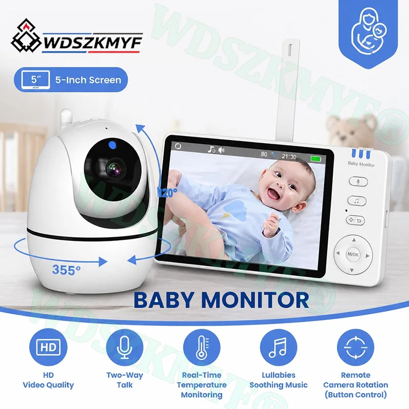 Baby Monitor Sensor - Baby Monitor 5inch With HD Camera