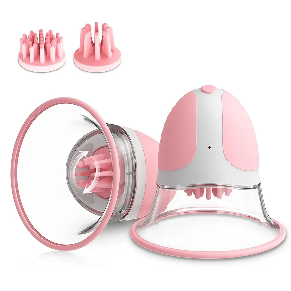 Breast Pump - Female Breast Vibrator Rotating Vacuum Pump