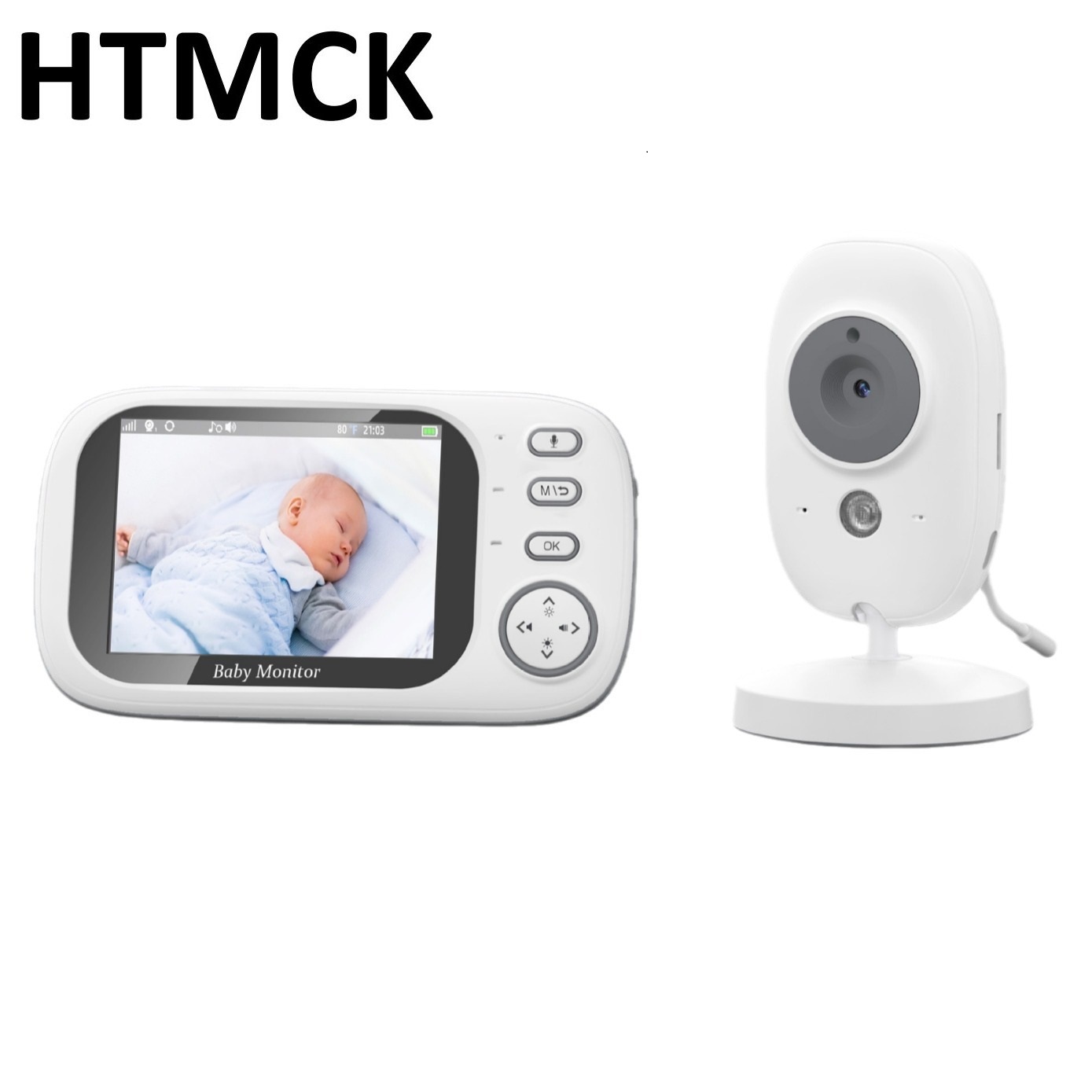 Baby Monitor Sensor - HTMCK 3.5 Inch Baby Monitor with