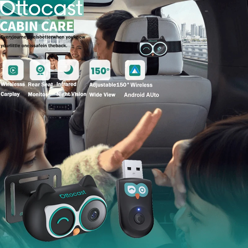 Baby Monitor Sensor - Ottocast Cabin Care Wireless CarPlay Adapter