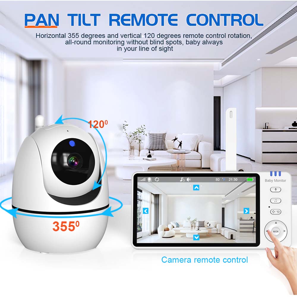 5 Inch Video Baby Monitor Indo - Baby Monitor Sensor review and price