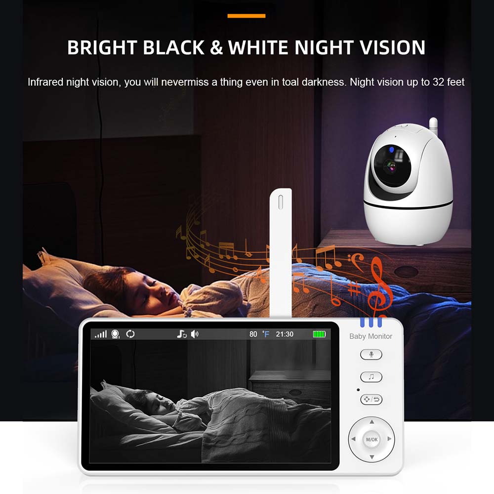 5 Inch Video Baby Monitor Indo - Baby Monitor Sensor review and price
