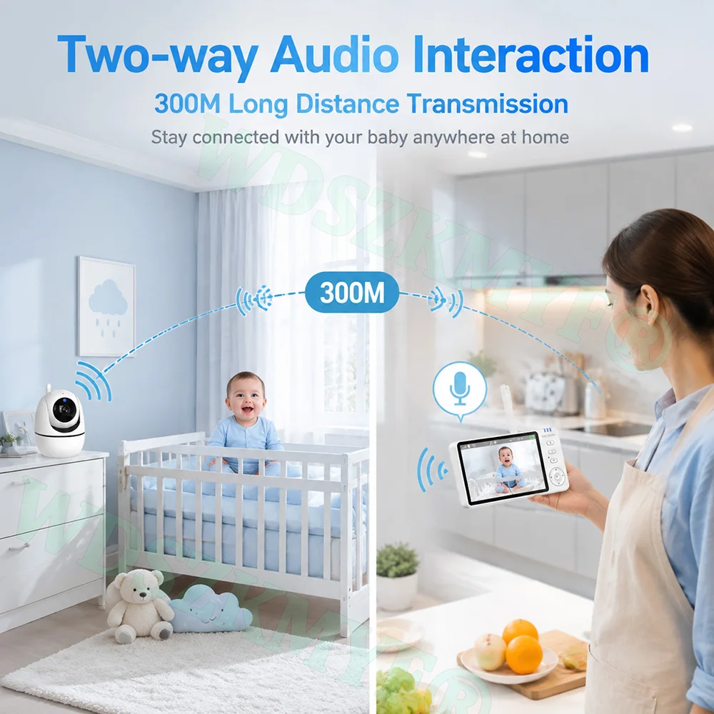 Baby Monitor 5inch With HD Cam - Baby Monitor Sensor review and price