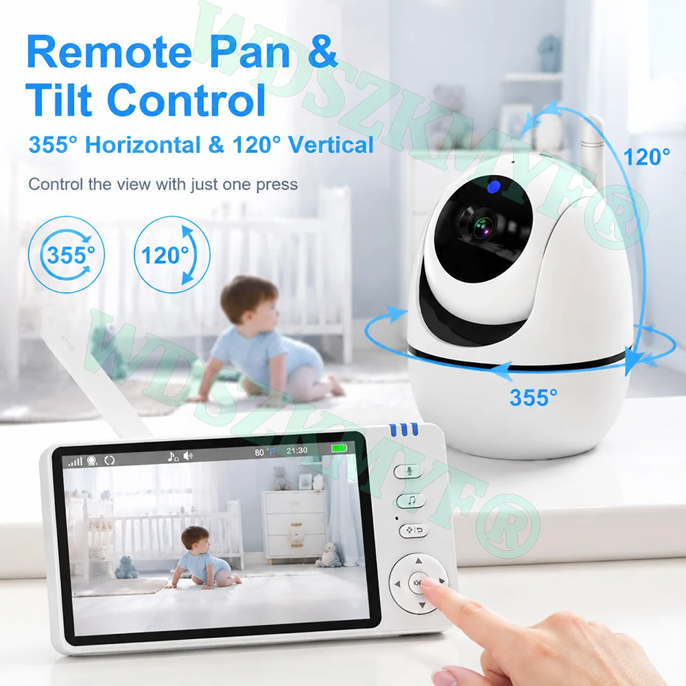 Baby Monitor 5inch With HD Cam - Baby Monitor Sensor review and price