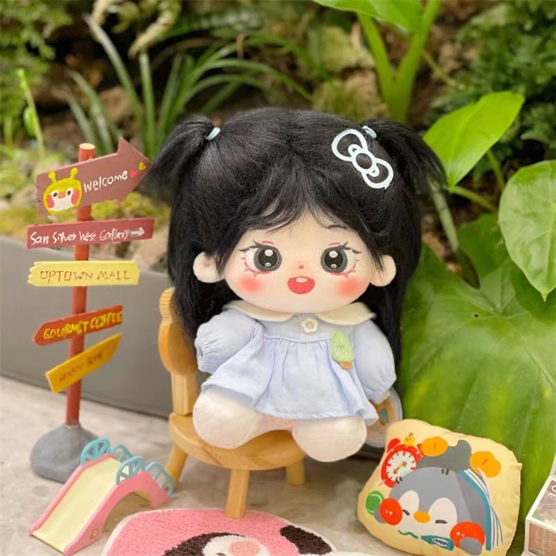 20cm Baby Doll with Black long - Baby Products Korea review and price
