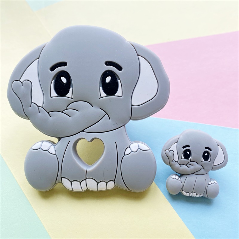 2pcs/Set Mini Silicone Elephan - Baby Products Combo review and price
