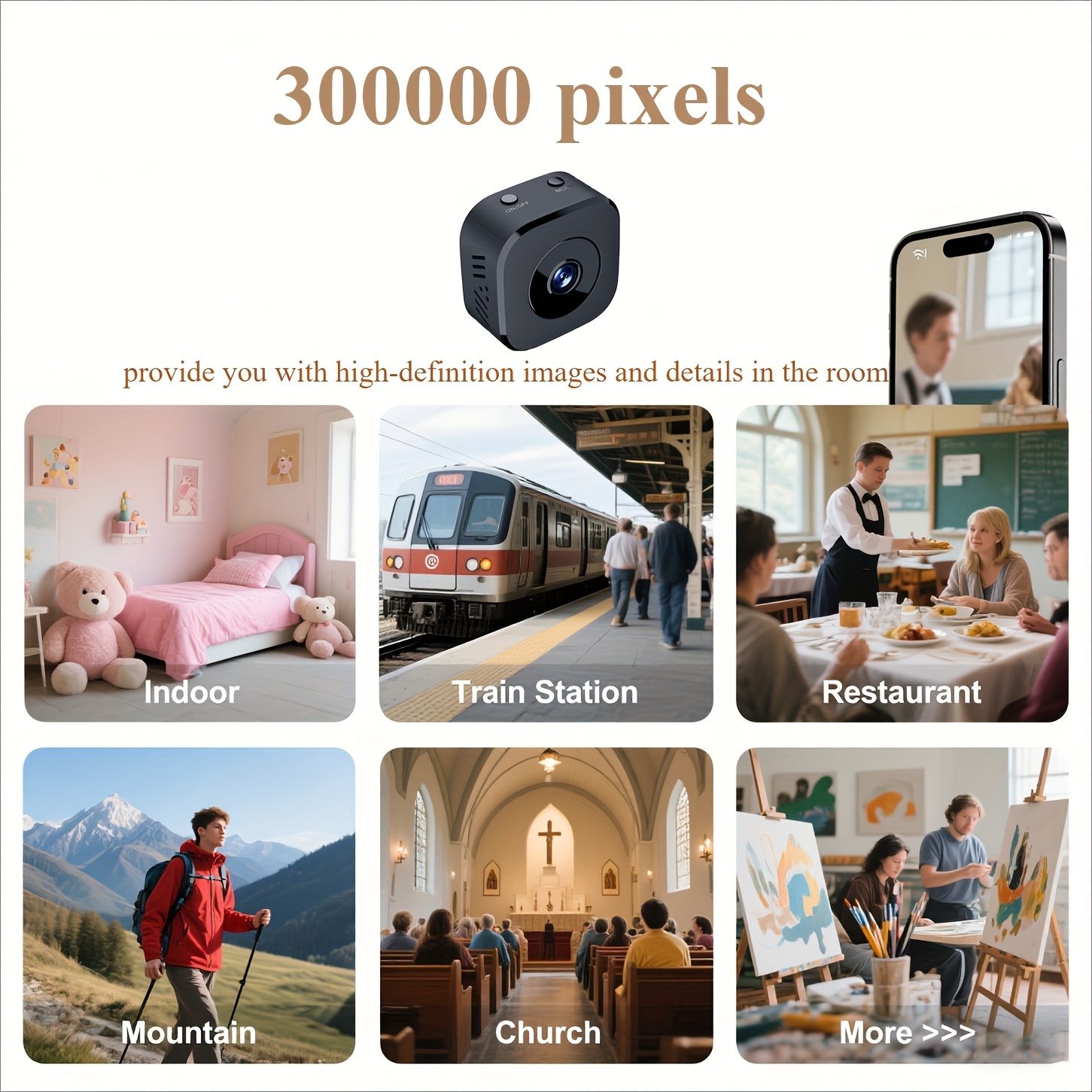 1080P HD Mini WiFi Camera Indo - Baby Monitor Sensor review and price