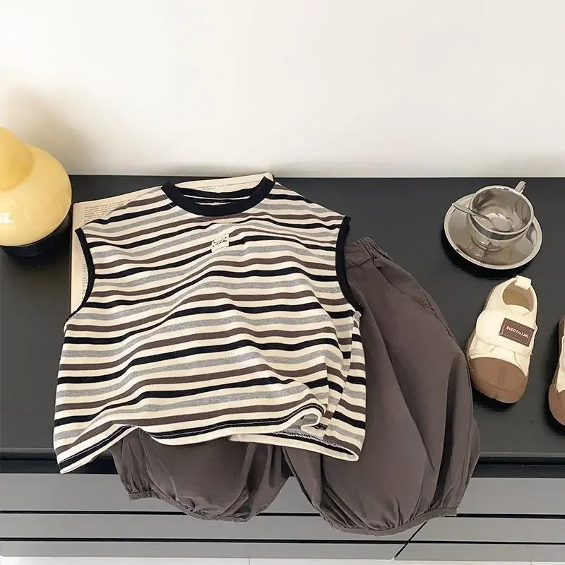 Summer Baby Clothes Sets 2 Pcs - Baby Products Korea review and price