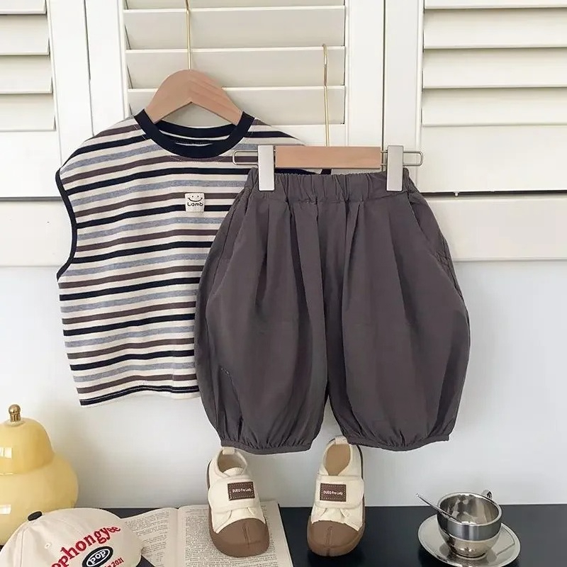 Summer Baby Clothes Sets 2 Pcs - Baby Products Korea review and price