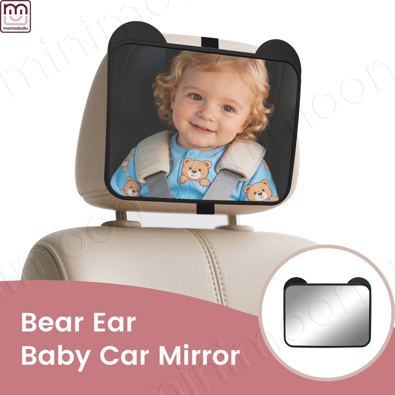 Cute Bear-Ear Car Seat Mirror, - Baby Monitor Sensor review and price