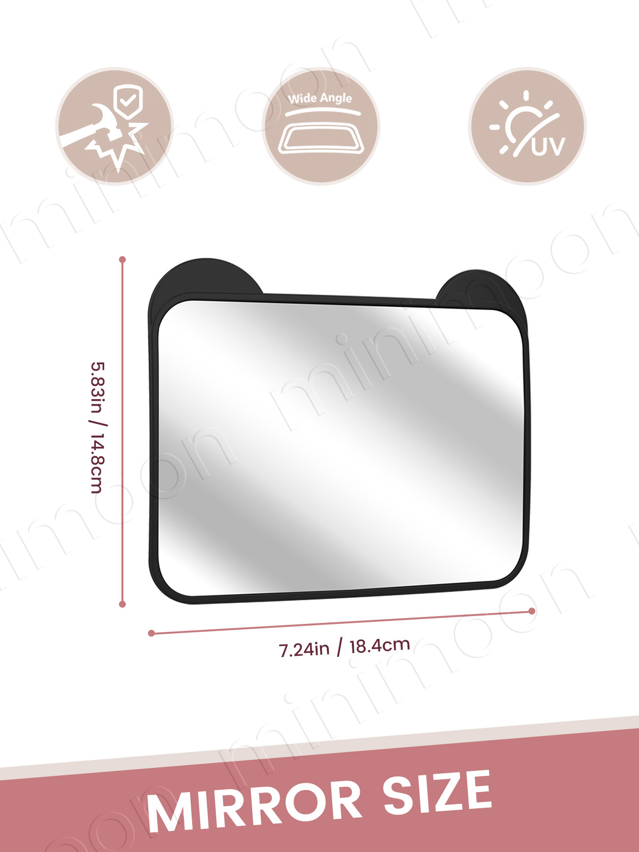 Cute Bear-Ear Car Seat Mirror, - Baby Monitor Sensor review and price